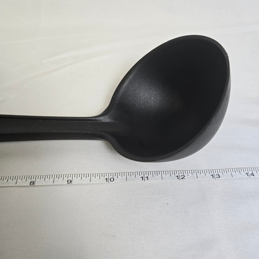 Pedrini Ladle Scoop Spoon 13" Black Plastic Serving Utensil Piece Italy - Picture 10 of 11